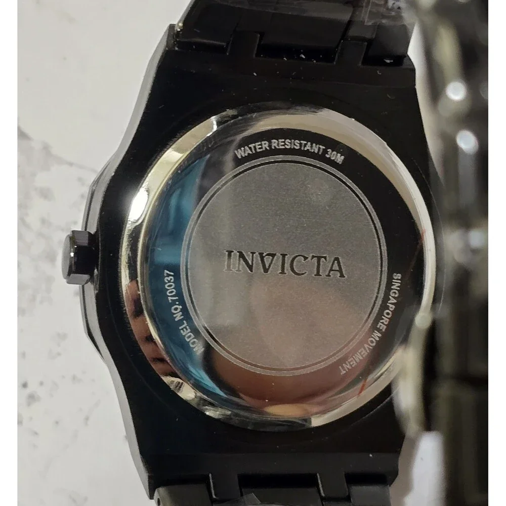 Invicta Speedway Rim Men's Watch 42mm Black White 70037 Brand New